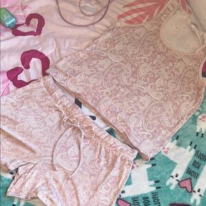 LUCKY BRAND Paisley Sleepwear Set in Pink